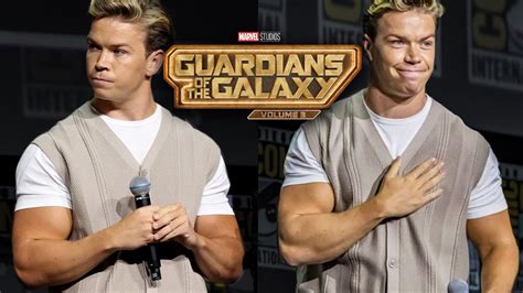 Will Poulter buffs up for Adam Warlock - Guardians of the Galaxy 3 ...