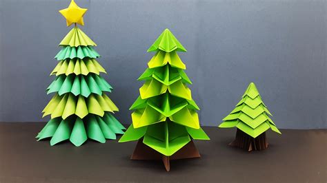 Colors Paper: DIY Mini Christmas Tree out of Paper | How to Make 3D ...