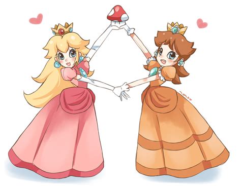 Peach and Daisy - Princess Peach and Princess Daisy Fan Art (40332016 ...