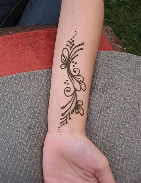 Simple Flower Easy Henna Tattoo Mehndi Designs - Viraltattoo