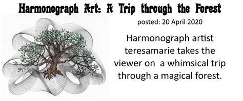 Harmonograph Art: A Trip through the Forest