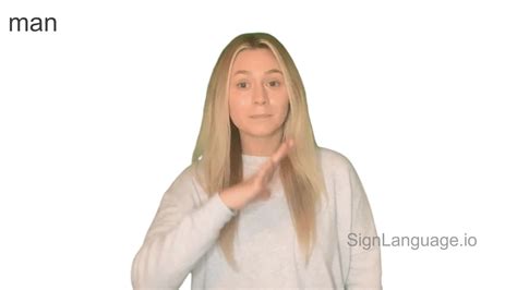 man in ASL - Example # 3 - American Sign Language