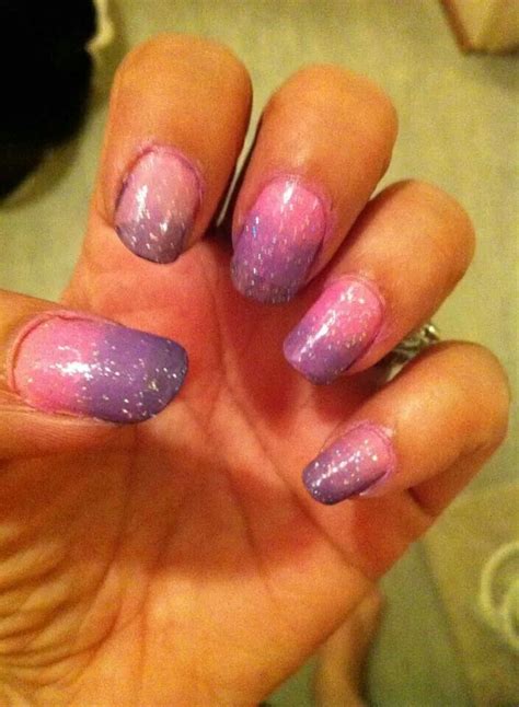 Pink and purple gradient | Nail designs, Nails, Pink