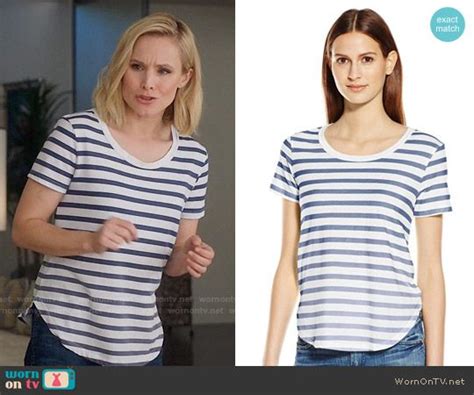 Eleanor’s striped tee on The Good Place | Fashion tv, Striped tee, Fashion