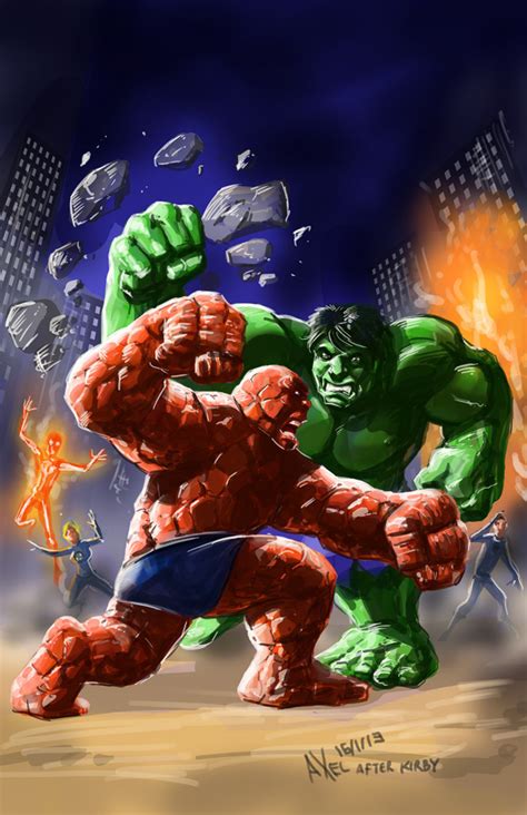 TLIID 122. Hulk vs Thing by AxelMedellin on DeviantArt