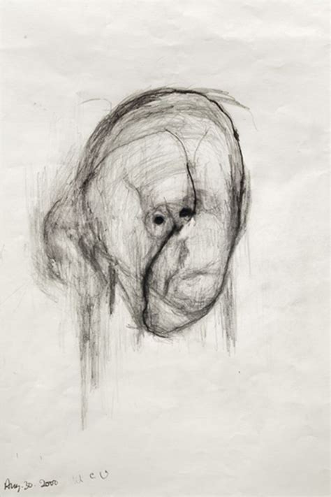 "Head I" - 2000 | Self portrait, Alzheimers, Artist