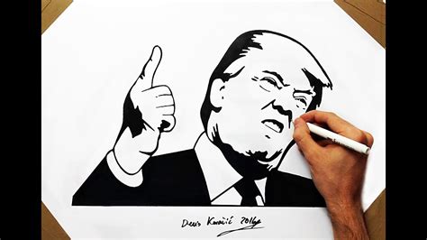 Donald Trump Easy Drawing at GetDrawings | Free download