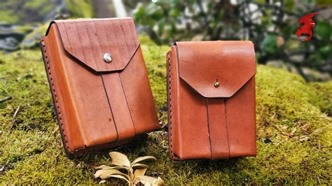 Tutorial + Digital Pattern Download: Basic Leather Belt Box Pouch - YouTube