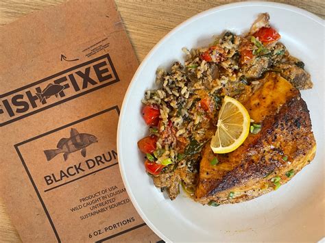 Black Drum Recipe with Creole Mustard Sauce from Fish Fixe