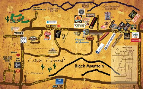 Cave Creek Map - Cave Creek Visitors Guide