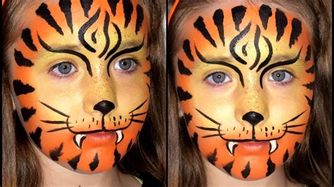 Easy Tiger Face Painting Designs