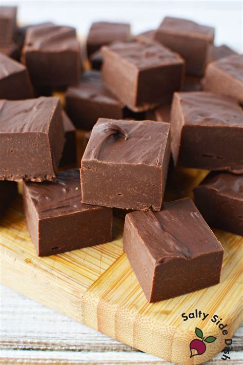 Easy Fudge Recipe (NO FAIL) Only 3 Ingredients! | Salty Side Dish