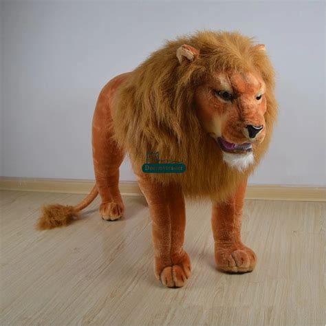 Dorimytrader 125cm X 60cm Large Emulational Animal Lion Plush Toy Kids ...