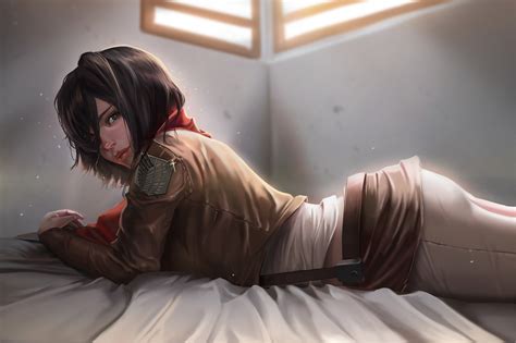 Fond d'écran : Mikasa Ackerman, Shingeki no Kyojin, Anime, Filles anime ...