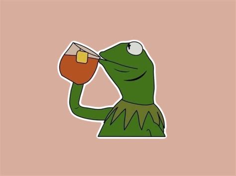 Kermit Tea Sticker - Etsy