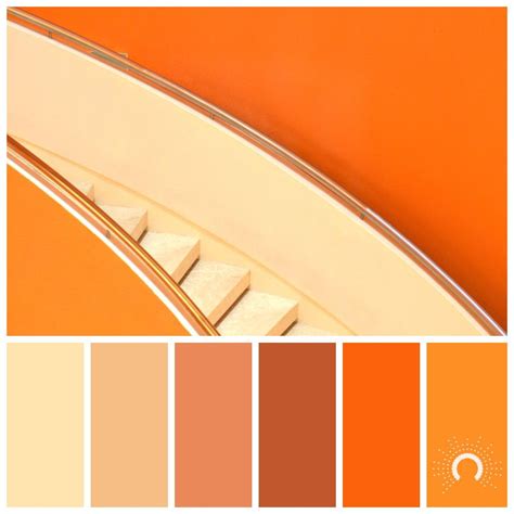 Orange Color Palette - Color Palette Outstanding Orange Paper Heart ...