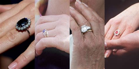 Here's what the British royal engagement rings look like