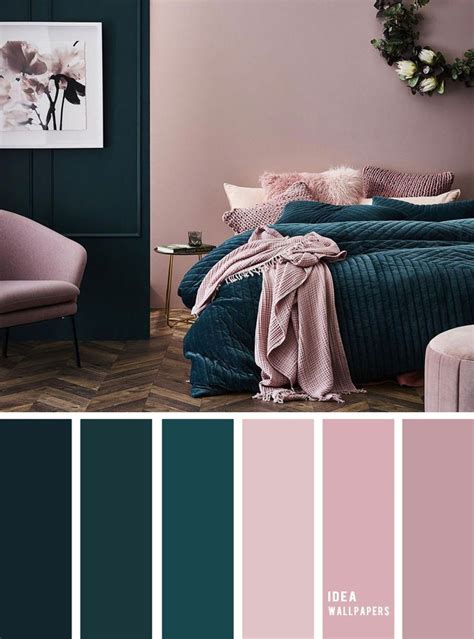 10 Best Color Schemes for Your Bedroom { Deep ocean + Teal + Mauve ...