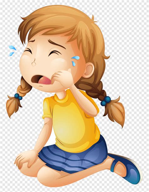 Crying Cartoon Drawing, child, child, hand png | PNGEgg