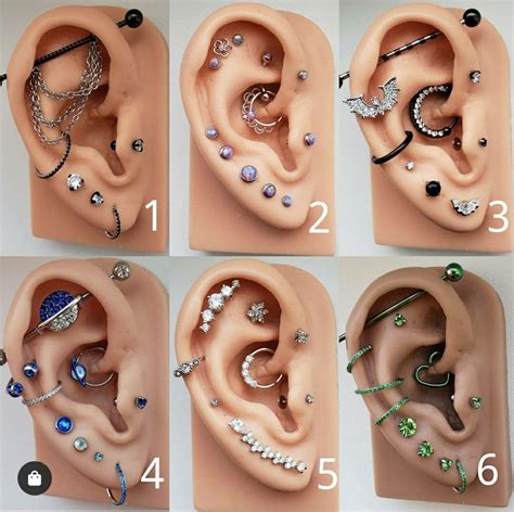 Pin by Tina Borges on $♢ʝɛաɛʟʀʏ♢$ | Cool ear piercings, Piercings, Ear ...