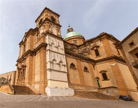 Cathedral of Piazza Armerina Stock Photo - Image of exterior, town ...