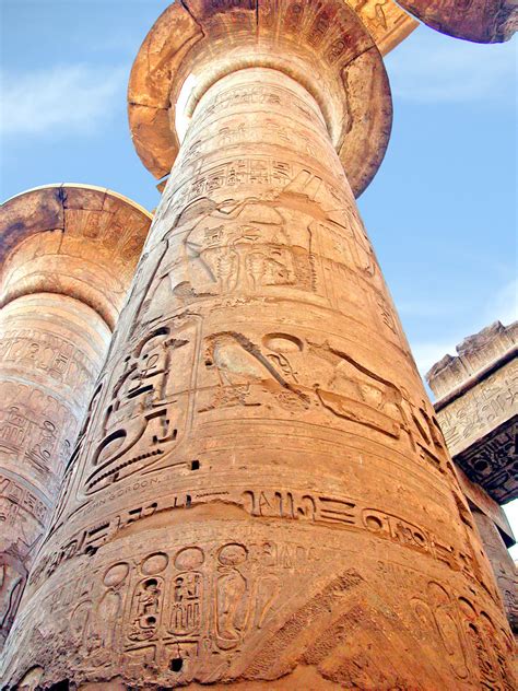 Egypt-3B-032 - Karnak Temple Column | Karnak Temple, Luxor, … | Flickr