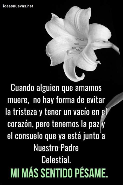 Palabras de pésame y condolencias por la muerte de una madre