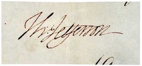 2035: Clipped Signature, THOMAS JEFFERSON, On Vellum