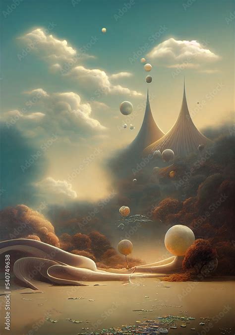 surreal fantasy land, whimsical fantasy world, digital art ...