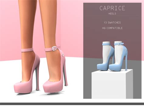 Caprice Heels - The Sims 4 Download - SimsDomination | Sims 4, Sims 4 ...