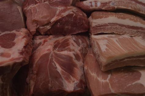 Pork Meat Food Healthy Nutrition Diet Stock Photo - Image of subjects ...