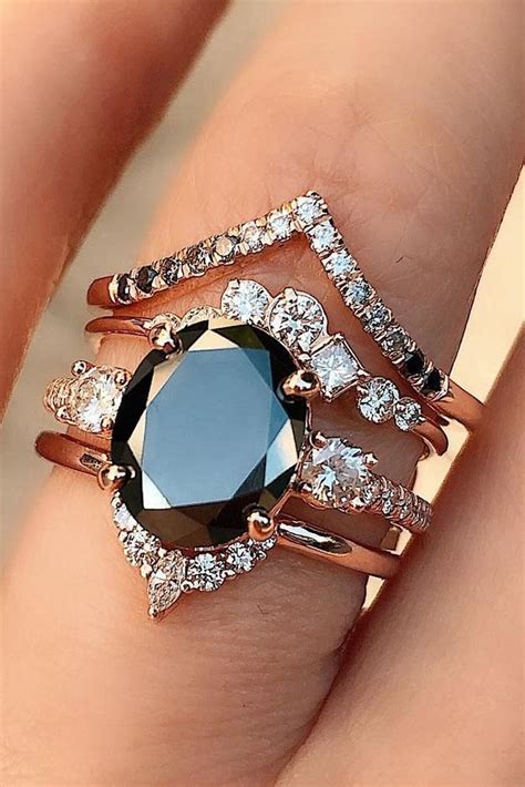 24 Unique Black Diamond Engagement Rings | Unique black diamond ...