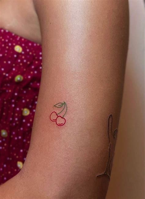 Cherry tattoo | Small hand tattoos, Tattoos, Cherry tattoos