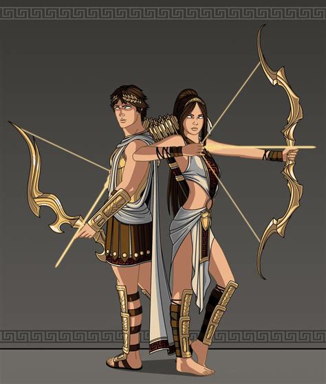 Apollo and Artemis Updated by Hiroki8.deviantart.com on @DeviantArt ...