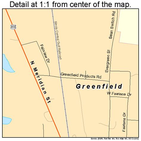 Greenfield Tennessee Street Map 4731000