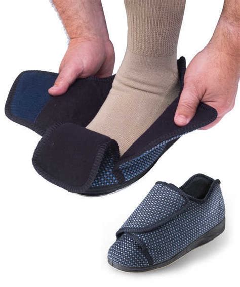 Mens Extra Extra Wide Slippers - Swollen Feet - Diabetic & Edema Deep ...