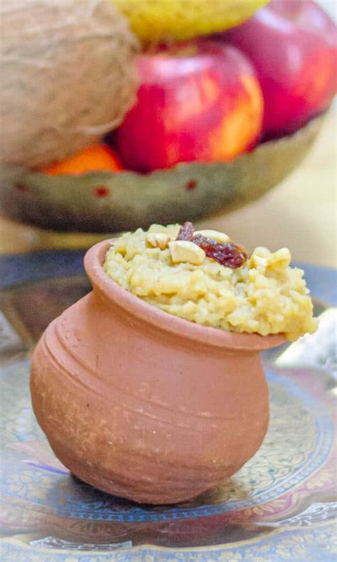 Instant Pot Sweet Pongal Recipe (Sakkarai Pongal) - Flavours Treat