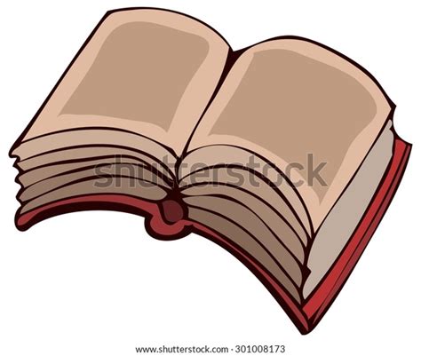 Old Open Book Vector Illustration Stock Vector (Royalty Free) 301008173 ...