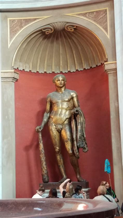 Bronze statue of Hercules, in the Vatican. : r/ancientrome