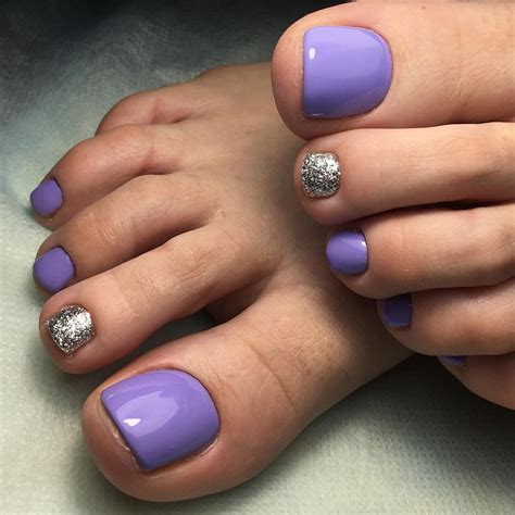 Cute lavender toes!! nail designs в 2019 г. cute toe nails, in 2022 ...