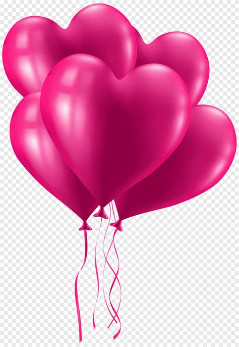 Escritorio amor día de san valentín, globos rosados, Fondo de ...