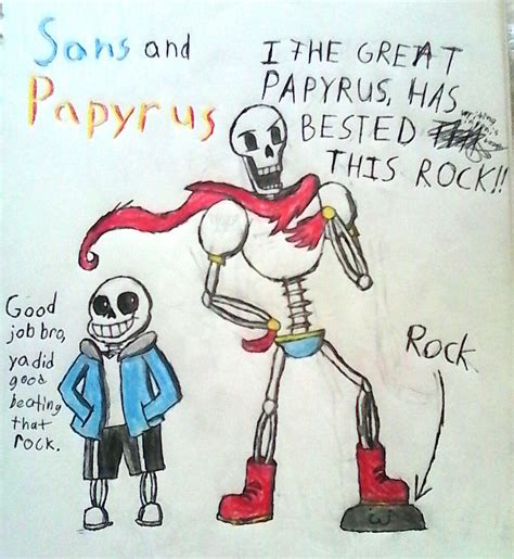 Undertale - Sans and Papyrus Fan-art by ExcaliburSapphire on DeviantArt