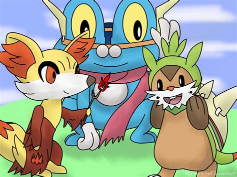 Kalos Starters by Raichulolrat on DeviantArt