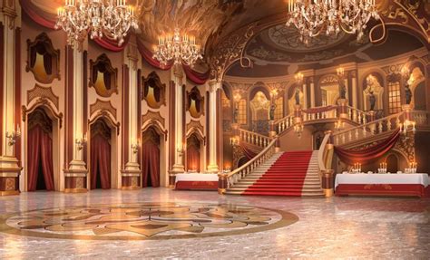 Elegant Ballroom in a Castle