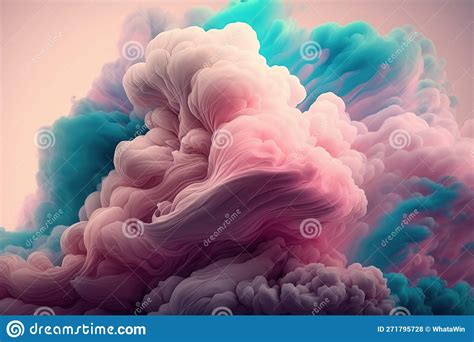 Colorful Cotton Candy in Pink and Blue Color. Generative Background ...