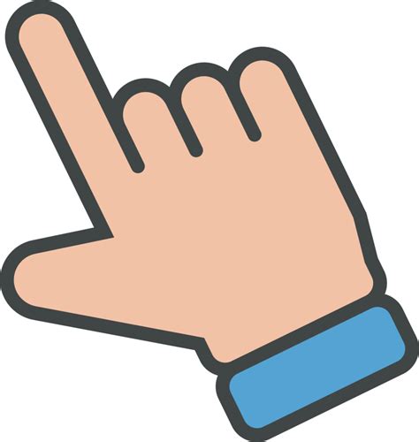 Hand cursor icon clip art 21996818 PNG