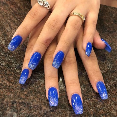 Pin by Angie Bowers on Blue glitter nails | Royal blue nails, Royal ...