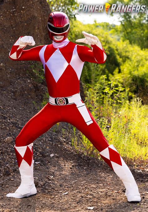 Authentic Power Rangers Red Ranger Adult Costume