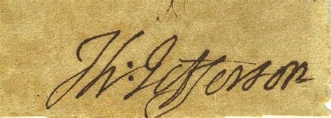 22: Thomas Jefferson - Cut Signature