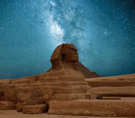 480x854 resolution | Sphinx during night time HD wallpaper | Wallpaper ...